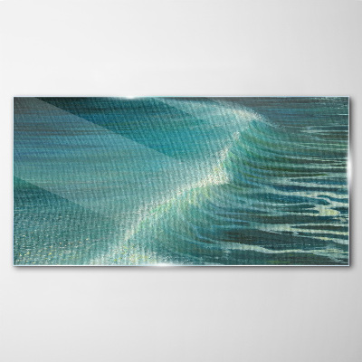 Üvegkép tengeri hullámok