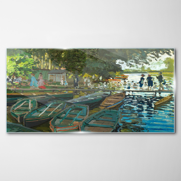 Üvegkép La Grenouillere Monet