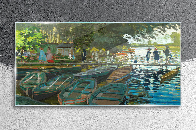 Üvegkép La Grenouillere Monet