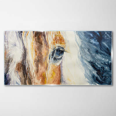 Üvegkép Absztrakt állati lovak
