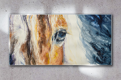 Üvegkép Absztrakt állati lovak