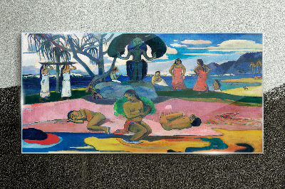 Üvegkép Isten napja Paul Gauguin