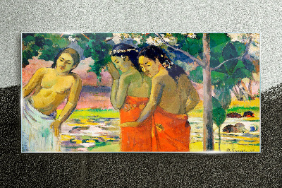 Üvegkép Női természet Gauguin