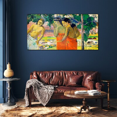 Üvegkép Női természet Gauguin