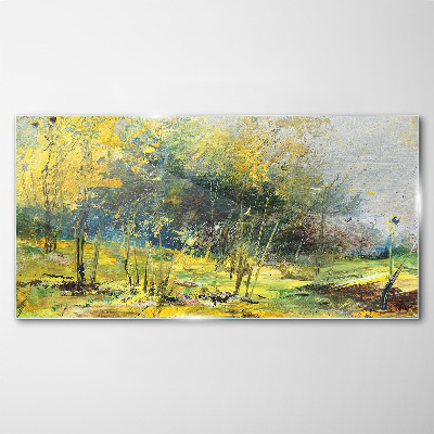 Üvegkép Arany ősz a parkban