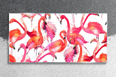 Üvegkép flamingó
