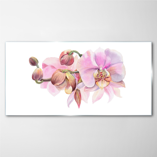 Üvegkép Orchidea pasztell árnyalatokban