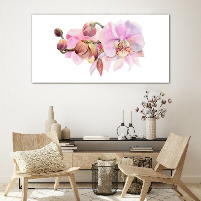 Üvegkép Orchidea pasztell árnyalatokban