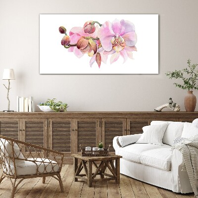 Üvegkép Orchidea pasztell árnyalatokban