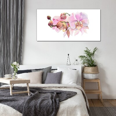 Üvegkép Orchidea pasztell árnyalatokban