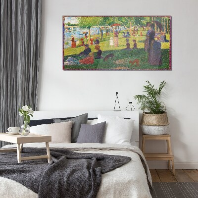 Üvegkép Egy nyári nap a tónál