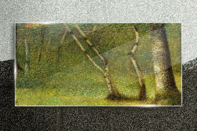 Üvegkép Erdő a Pontaasert Seurat-ban