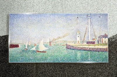 Üvegkép Bejárat a Seurat kikötőbe