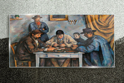 Üvegkép Kártyázás