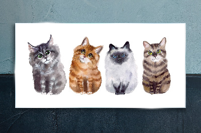 Üvegkép Cat állatok festése