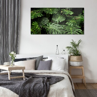 Üvegkép Trópusi Monstera levelek