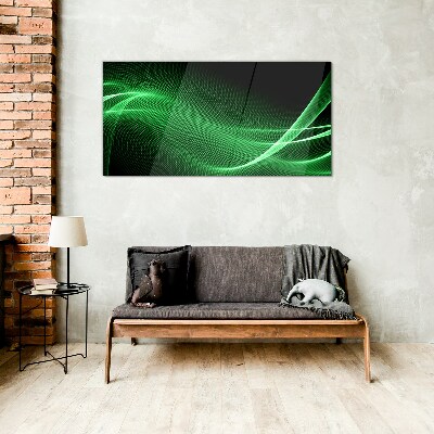 Üvegkép Zöld energiahullámok