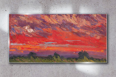 Üvegkép Sunset on Fire