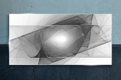 Üvegkép Absztrakt kompozíció a szürke árnyalataiban