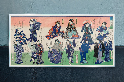 Üvegkép Hagyományos japán táncok
