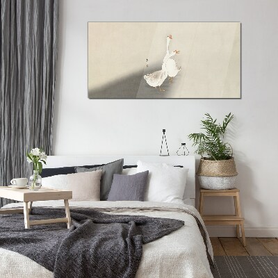 Üvegkép Liba minimalista alapon