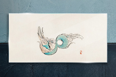 Üvegkép Japán hal illusztráció