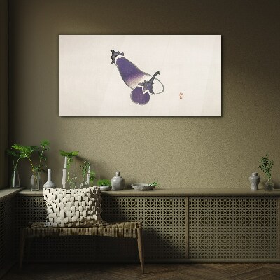 Üvegkép A zöldségek eleganciája minimalista stílusban