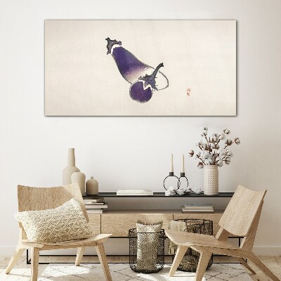 Üvegkép A zöldségek eleganciája minimalista stílusban