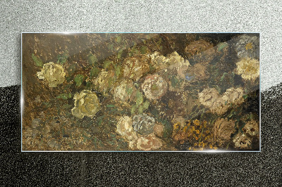 Üvegkép Virág érmék kivétele