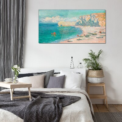 Üvegkép Strand a normandiai napsütésben