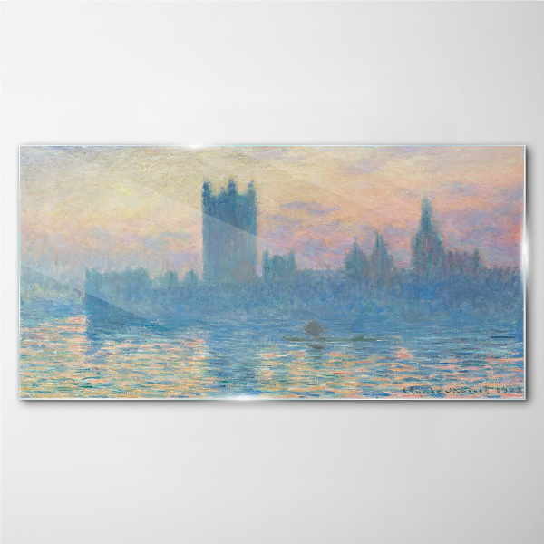 Üvegkép Naplemente London felett