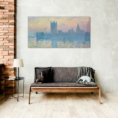 Üvegkép Naplemente London felett