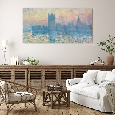 Üvegkép Naplemente London felett