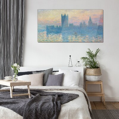 Üvegkép Naplemente London felett