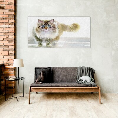 Üvegkép Modern állat macska