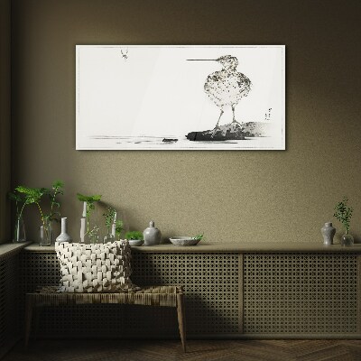 Üvegkép Madár minimalista háttérrel