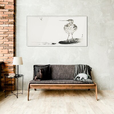 Üvegkép Madár minimalista háttérrel