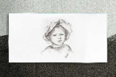 Üvegkép Gyermek vázlat rajzolása
