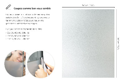 Okleina na okno z mleczną folią okienną