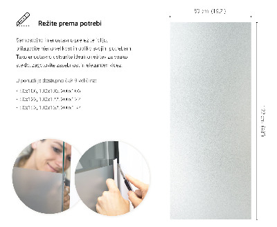 Okleina na okno z mleczną folią okienną