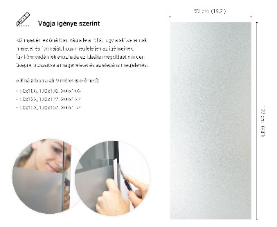 Okleina na okno z mleczną folią okienną