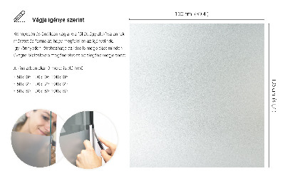 Okleina na okno z mleczną folią okienną