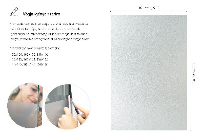 Okleina na okno z mleczną folią okienną