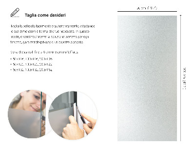 Okleina na okno z mleczną folią okienną