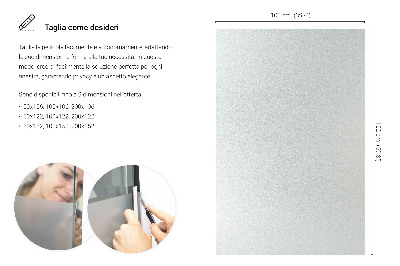 Okleina na okno z mleczną folią okienną