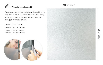 Okleina na okno z mleczną folią okienną