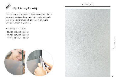 Okleina na okno z mleczną folią okienną