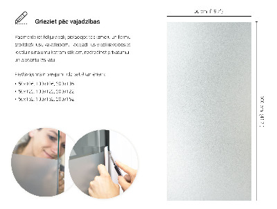 Okleina na okno z mleczną folią okienną