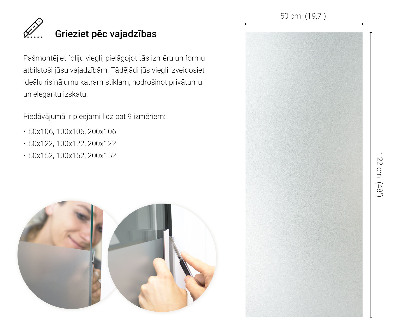 Okleina na okno z mleczną folią okienną