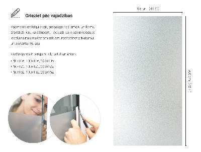 Okleina na okno z mleczną folią okienną